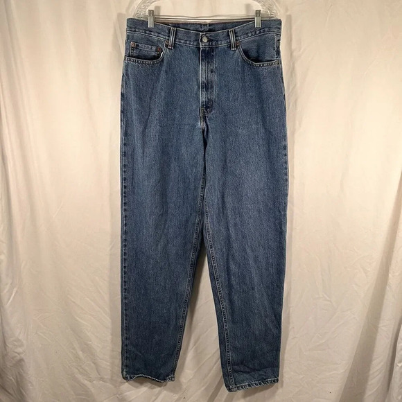 Levi's 560 Jeans Men's 36x37 Blue Medium Wash Pockets Button Zip 100% Cotton - Picture 1 of 9